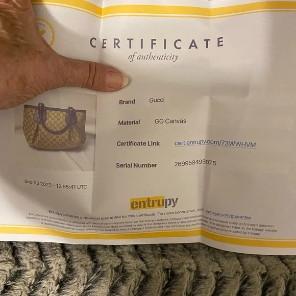 Gucci Scarlett Tote/Shoulder Bag with COA - Picture 12 of 12